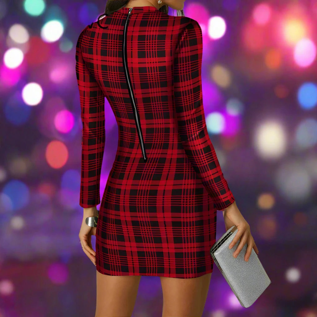 Girls Night 'Plaid Cosmo Cocktail Dress' - GirlsNightcom