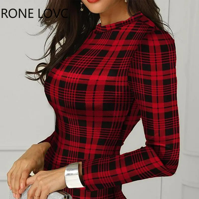 Girls Night 'Plaid Cosmo Cocktail Dress' - GirlsNightcom