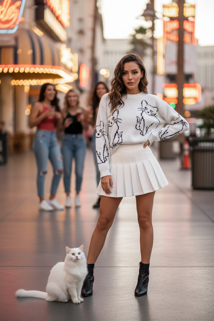 Girls Night 'Meow!' Purrfect Sweater
