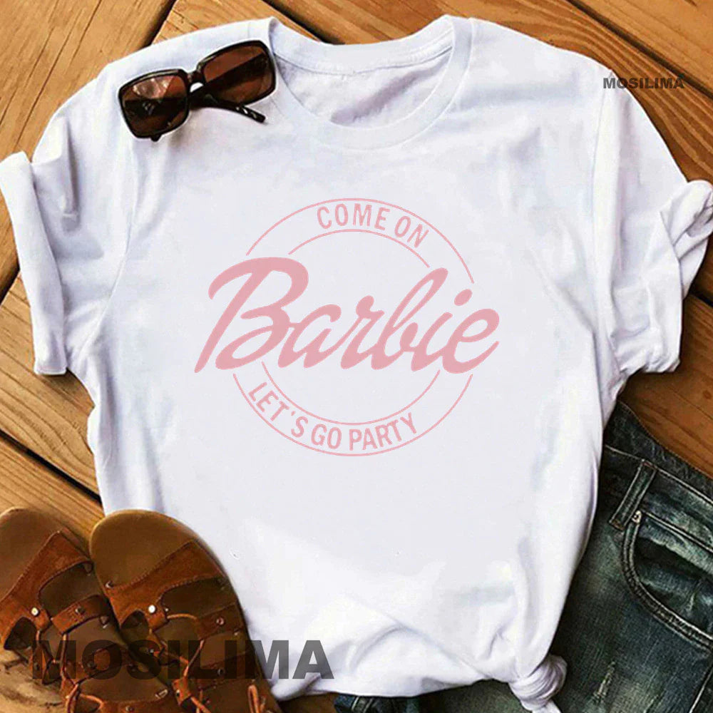 Barbie T-Shirts, Come On Barbie Let's Go Party! Girls party, sleepover  Shirt