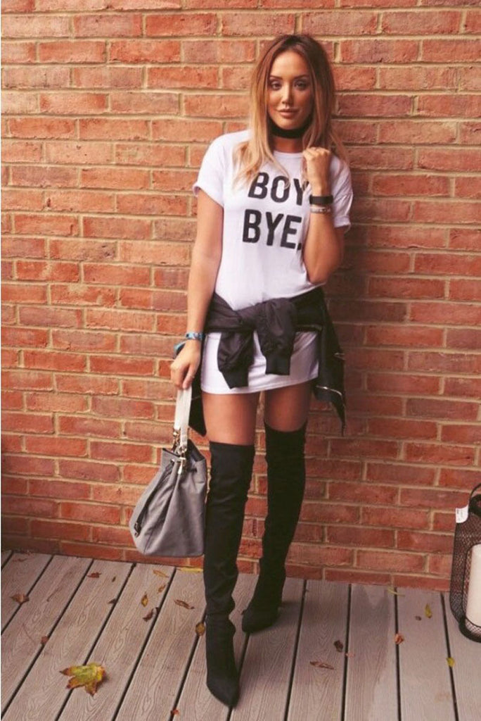 'Boy Bye' II T-shirt, long - GirlsNightcom