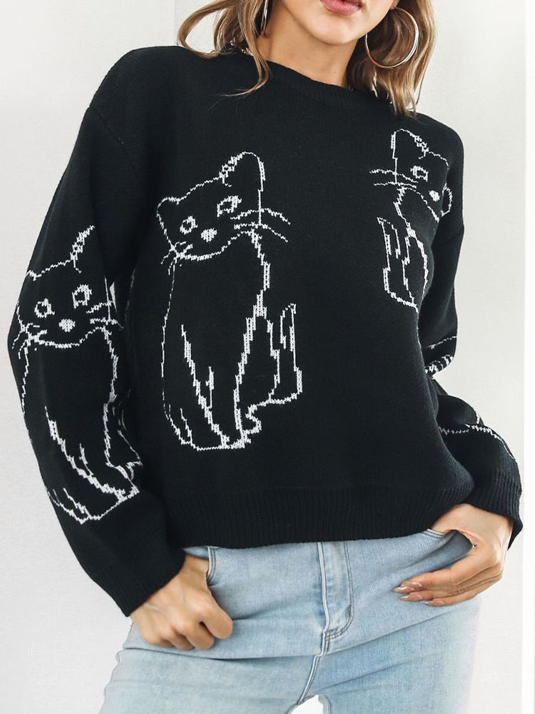 Girls Night Meow! Purrfect Sweater! - GirlsNightcom