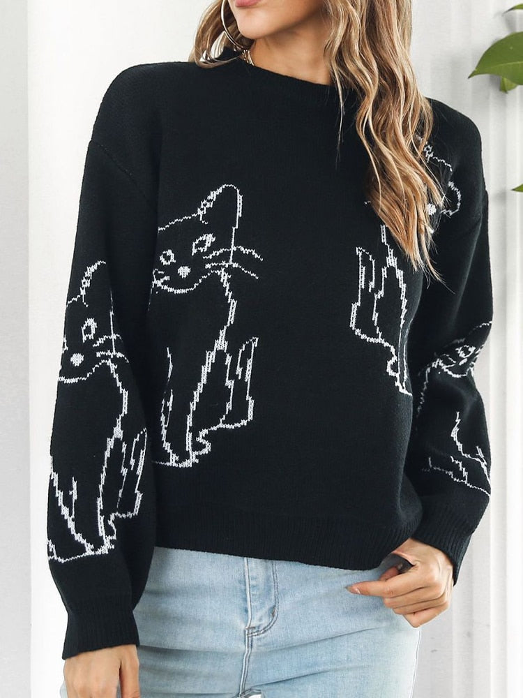 Girls Night Meow! Purrfect Sweater! - GirlsNightcom