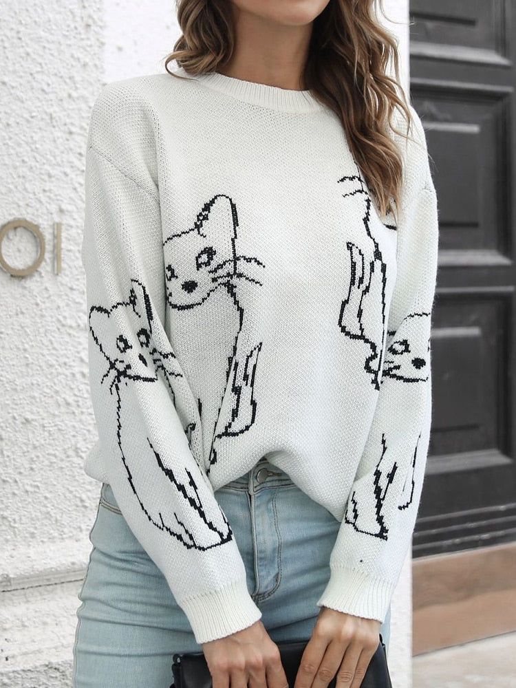 Girls Night Meow! Purrfect Sweater! - GirlsNightcom