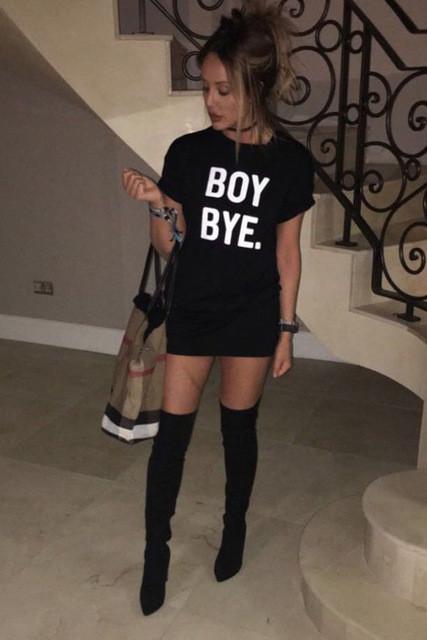'Boy Bye' II T-shirt, long - GirlsNightcom