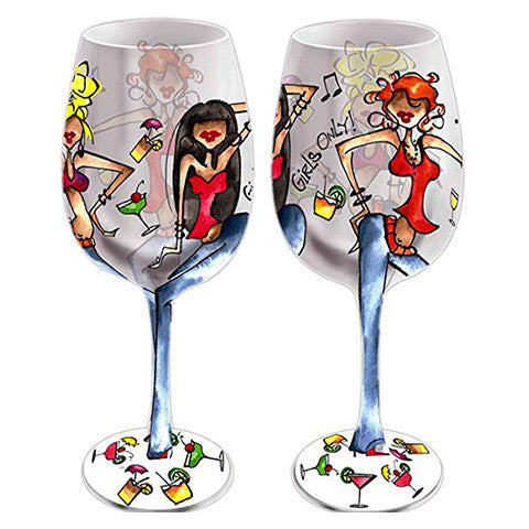 Girls Night Out Wine Glass, Rare Style - GirlsNightcom