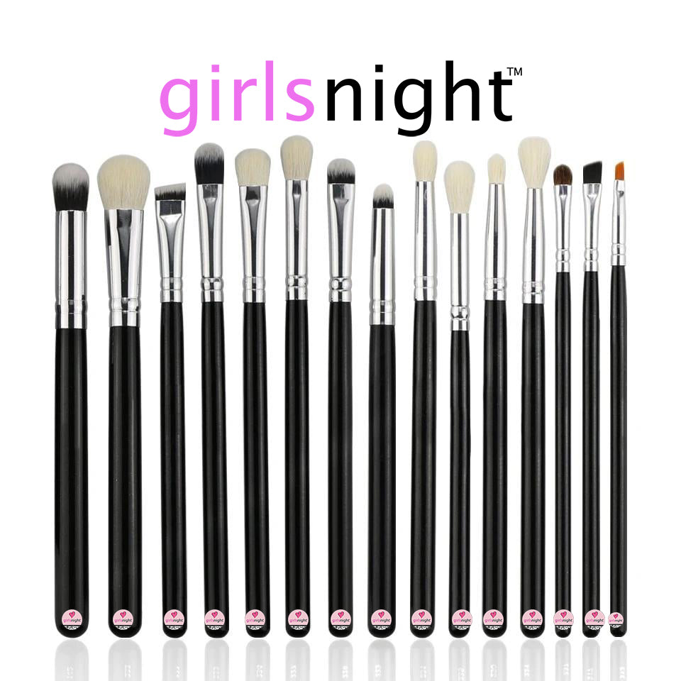 Girls Night 15Pcs Eye Makeup brush set - GirlsNightcom