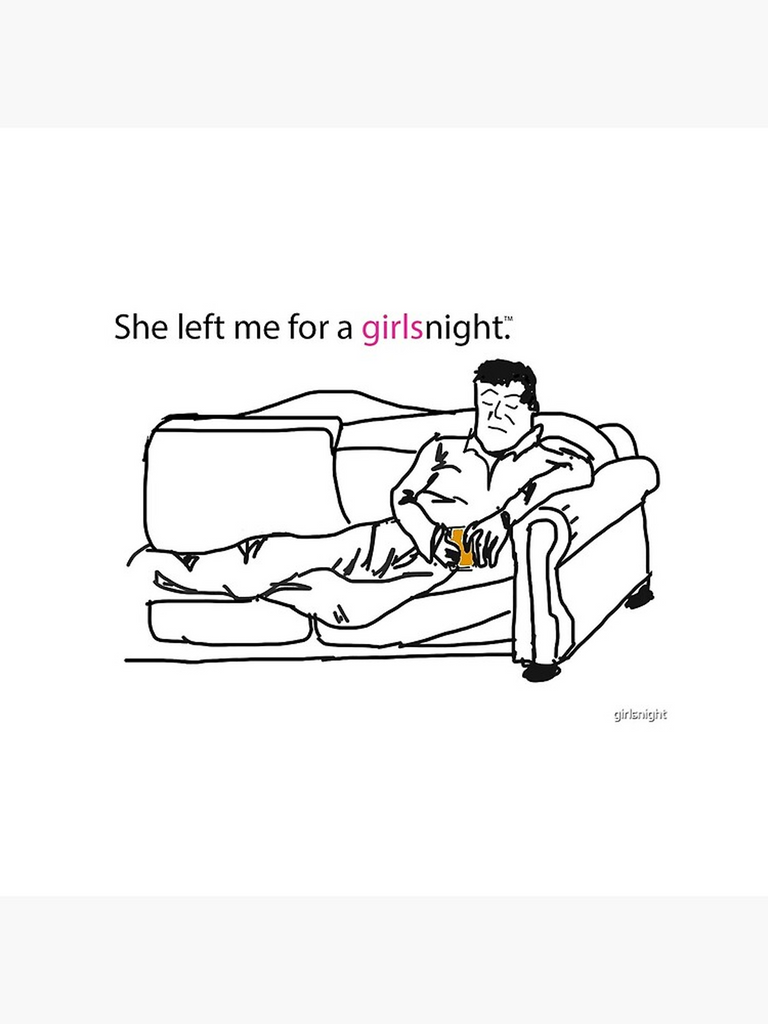 She Left Me For a GirlsNight Paper Coasters - GirlsNightcom