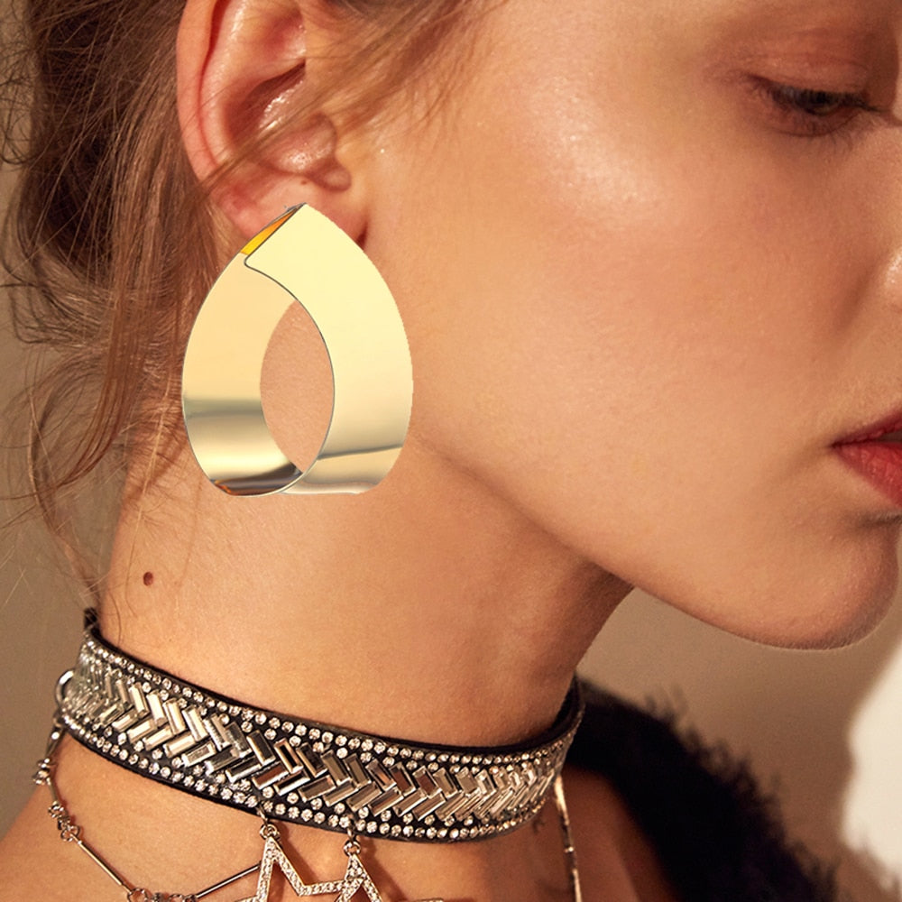 Girls Night Geometry Big Earrings - GirlsNightcom