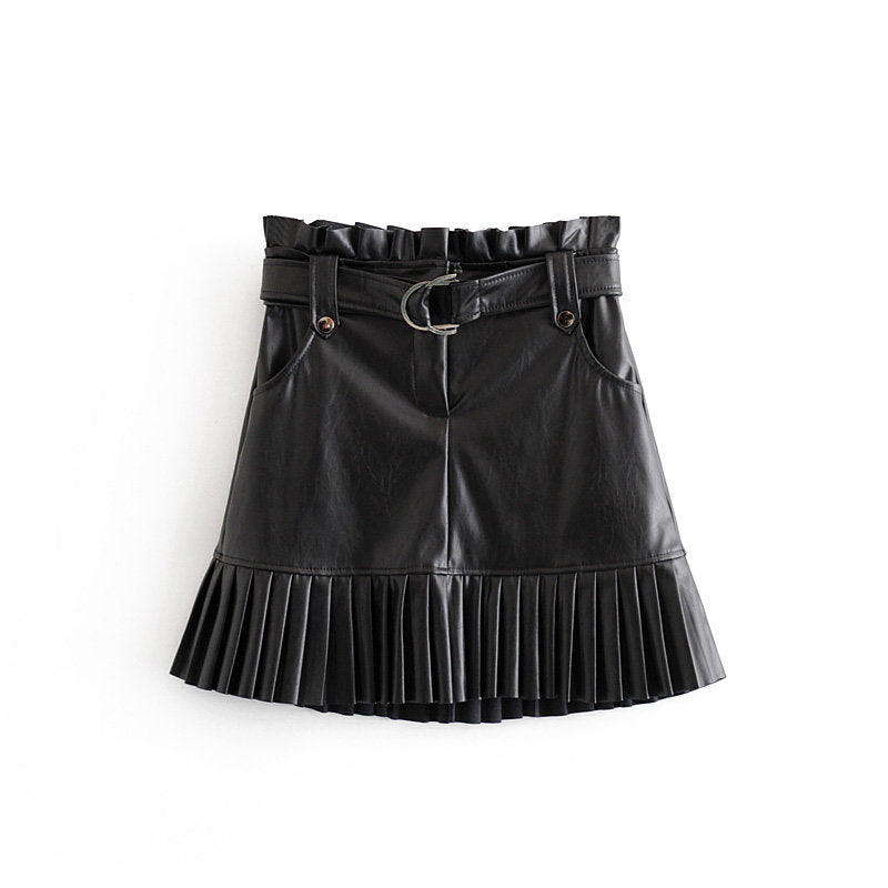 Girls Night 'Keeping it Real' Faux Leather Skirt - GirlsNightcom
