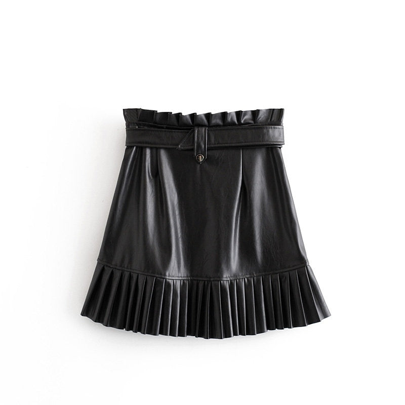 Girls Night 'Keeping it Real' Faux Leather Skirt - GirlsNightcom