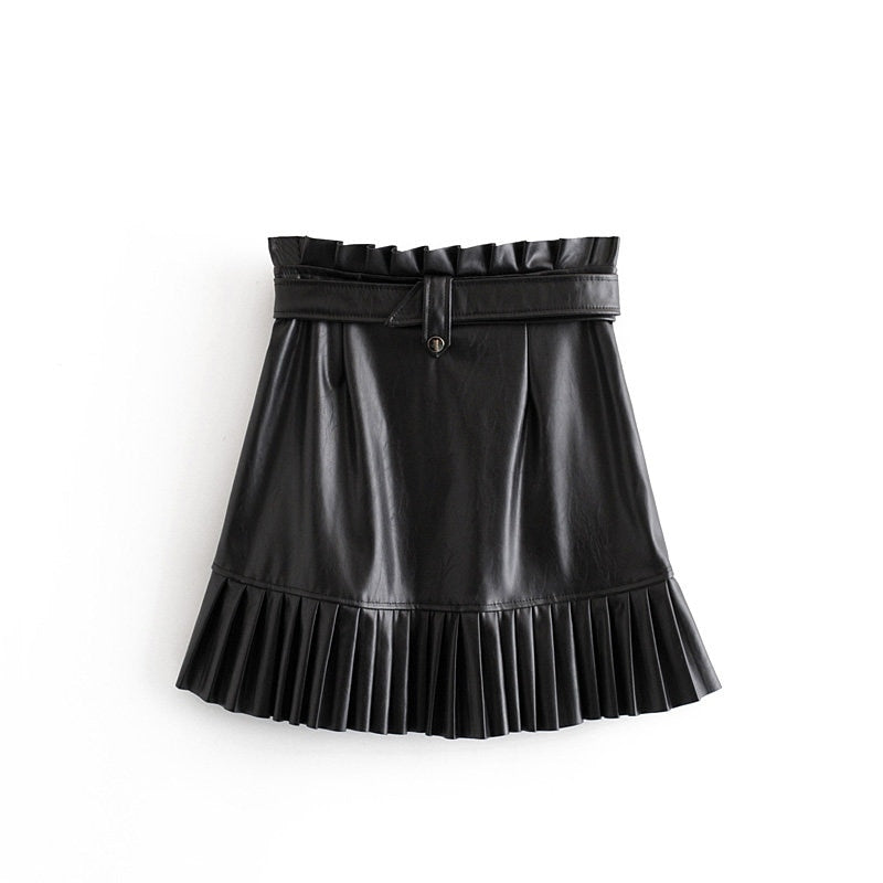 Ruffle Mini Skirt ~ Black – Chic Streets