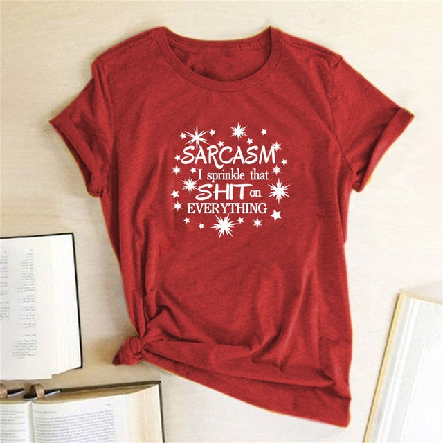 Girls Night 'Sarcasm I Sprinkle That Sh*t on Everything' T-Shirt W - GirlsNightcom