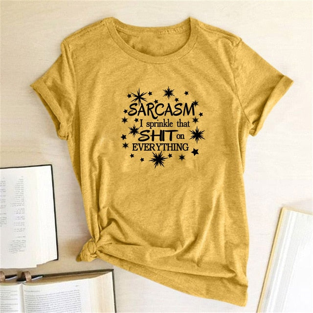 Girls Night 'Sarcasm I Sprinkle That Sh*t on Everything' T-Shirt W - GirlsNightcom