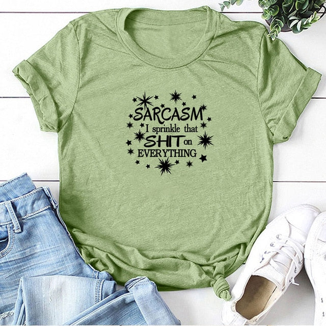 Girls Night 'Sarcasm I Sprinkle That Sh*t on Everything' T-Shirt W - GirlsNightcom