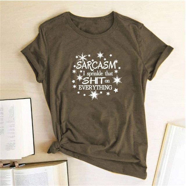 Girls Night 'Sarcasm I Sprinkle That Sh*t on Everything' T-Shirt W - GirlsNightcom