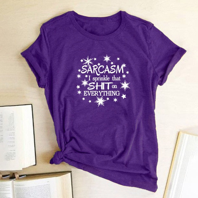 Girls Night 'Sarcasm I Sprinkle That Sh*t on Everything' T-Shirt W - GirlsNightcom