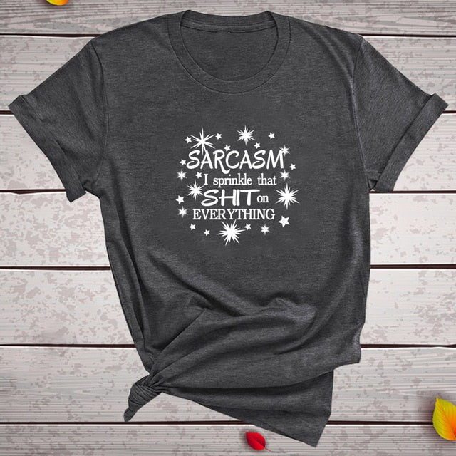 Girls Night 'Sarcasm I Sprinkle That Sh*t on Everything' T-Shirt W - GirlsNightcom
