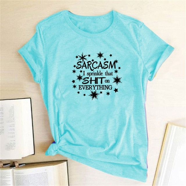 Girls Night 'Sarcasm I Sprinkle That Sh*t on Everything' T-Shirt W - GirlsNightcom