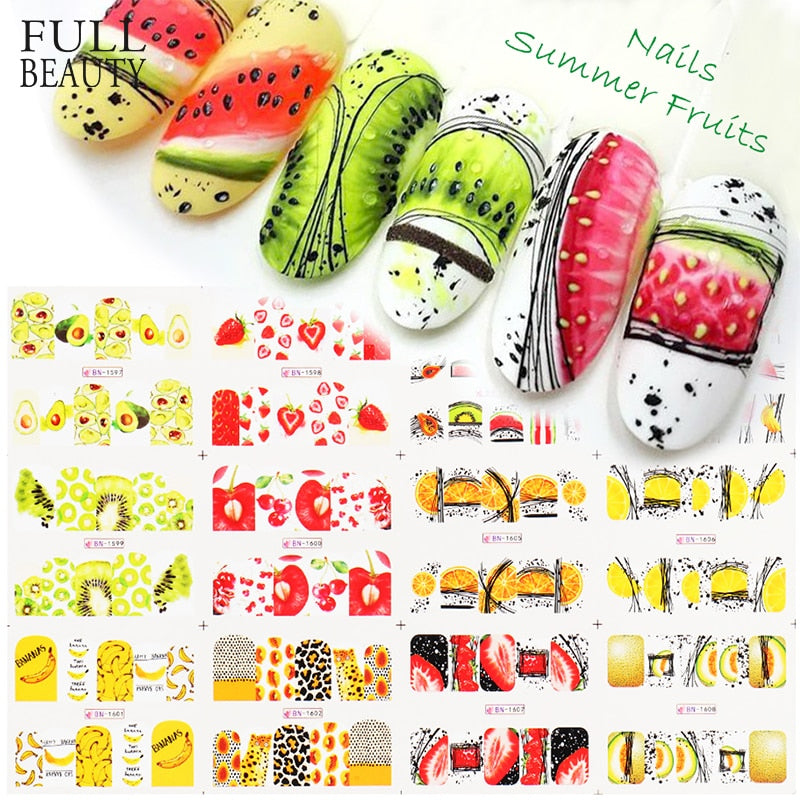 Girls Night 'Summer Fruits Nail Stickers' - GirlsNightcom