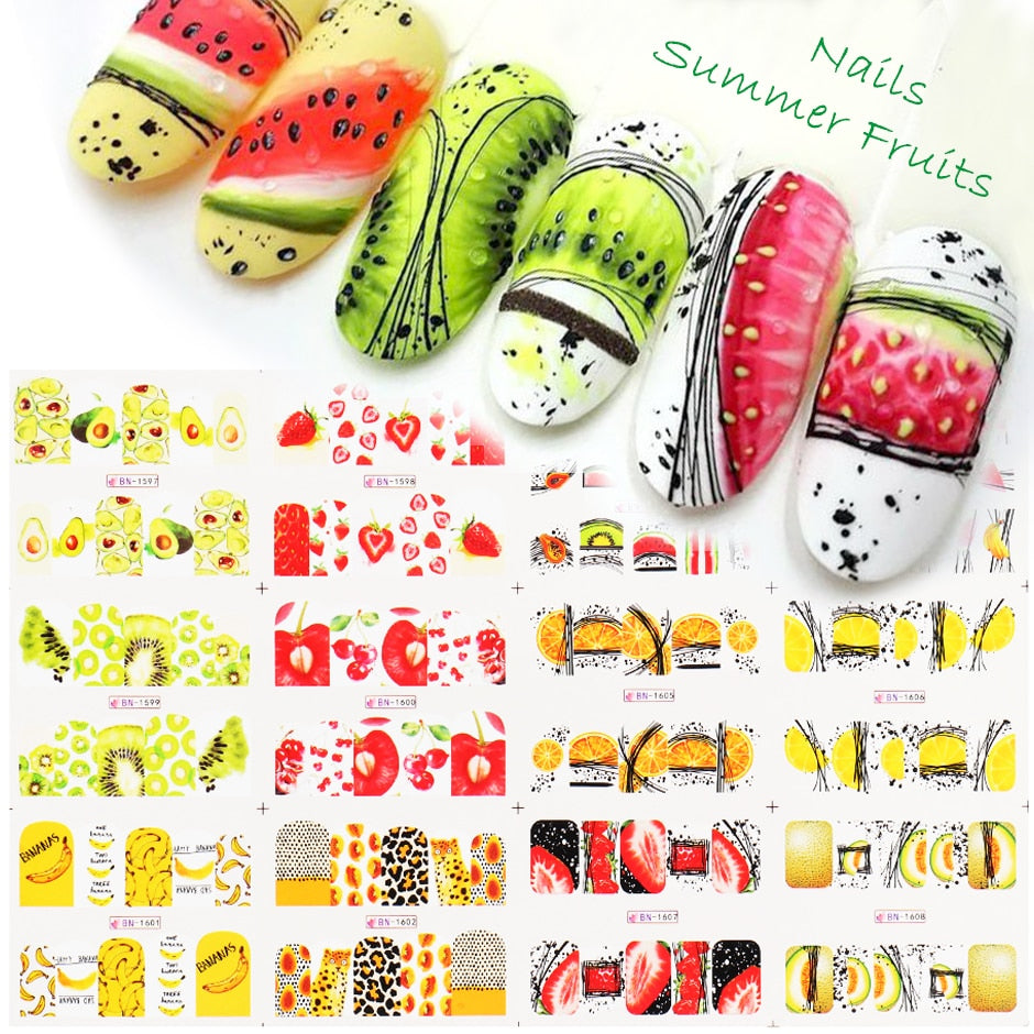 Girls Night 'Summer Fruits Nail Stickers' - GirlsNightcom