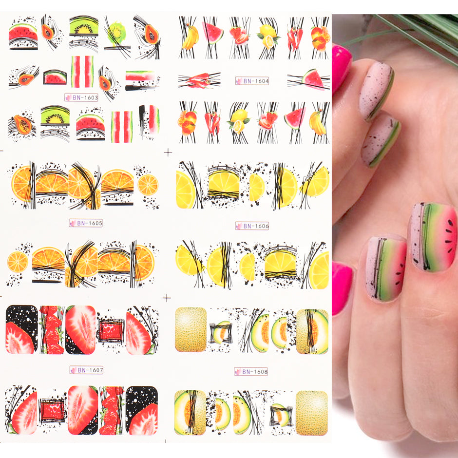 Girls Night 'Summer Fruits Nail Stickers' - GirlsNightcom