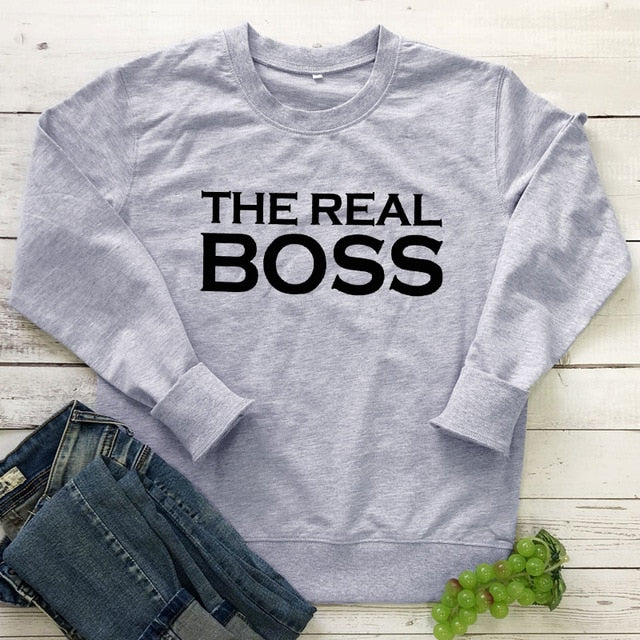 Girls Night 'The Real Boss' Pullover - GirlsNightcom