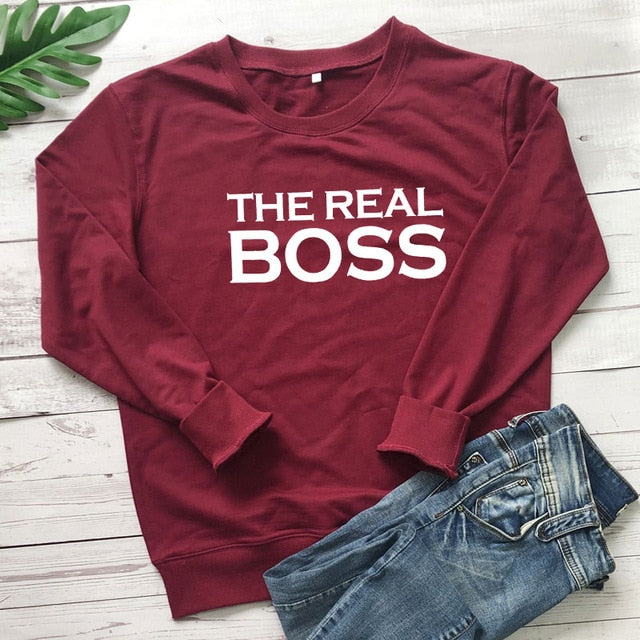 Girls Night 'The Real Boss' Pullover - GirlsNightcom