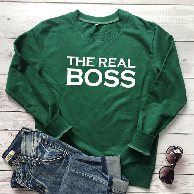 Girls Night 'The Real Boss' Pullover - GirlsNightcom
