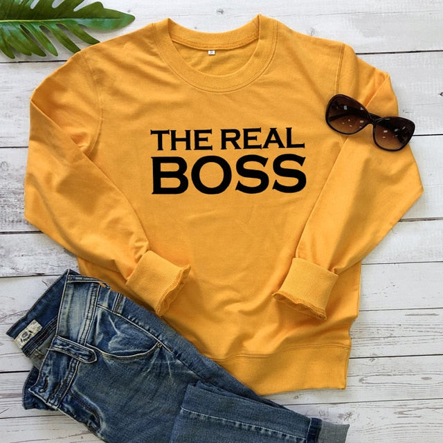 Girls Night 'The Real Boss' Pullover - GirlsNightcom