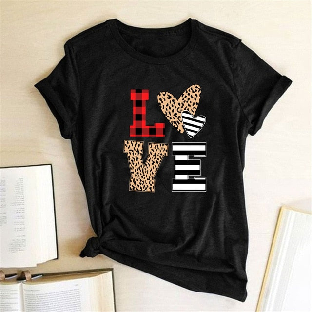 Girls Night 'Leopard Love' T Shirt H - GirlsNightcom
