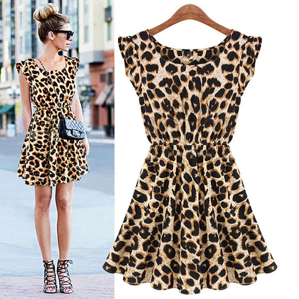'Hear Me Roar' Leopard Dress - GirlsNightcom