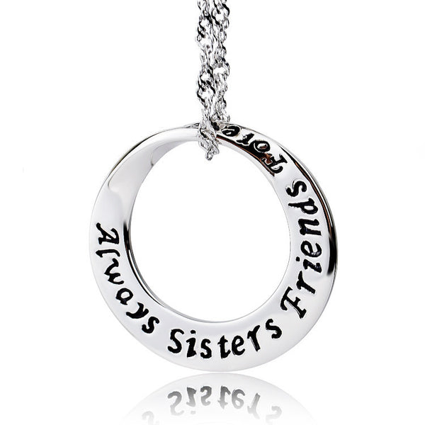'Always Sisters, Forever Friends' Necklace - GirlsNightcom