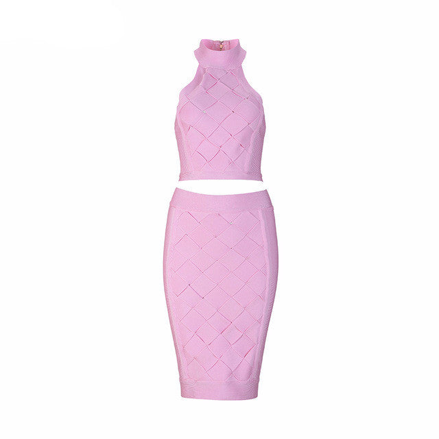 'Check Please' Crop Top and Skirt - GirlsNightcom