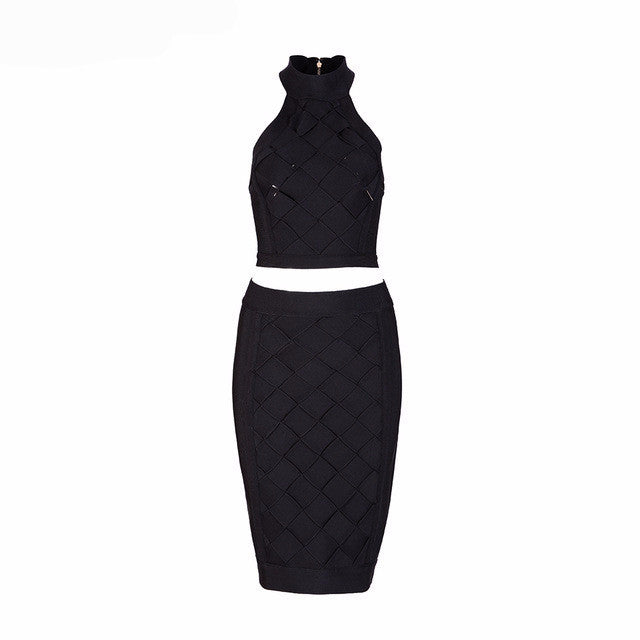 'Check Please' Crop Top and Skirt - GirlsNightcom