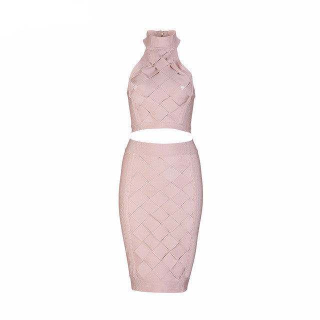 'Check Please' Crop Top and Skirt - GirlsNightcom