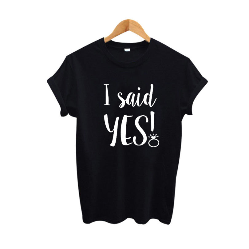 Girls Night ‘I Said Yes’ T-Shirt - Out of Stock - GirlsNightcom