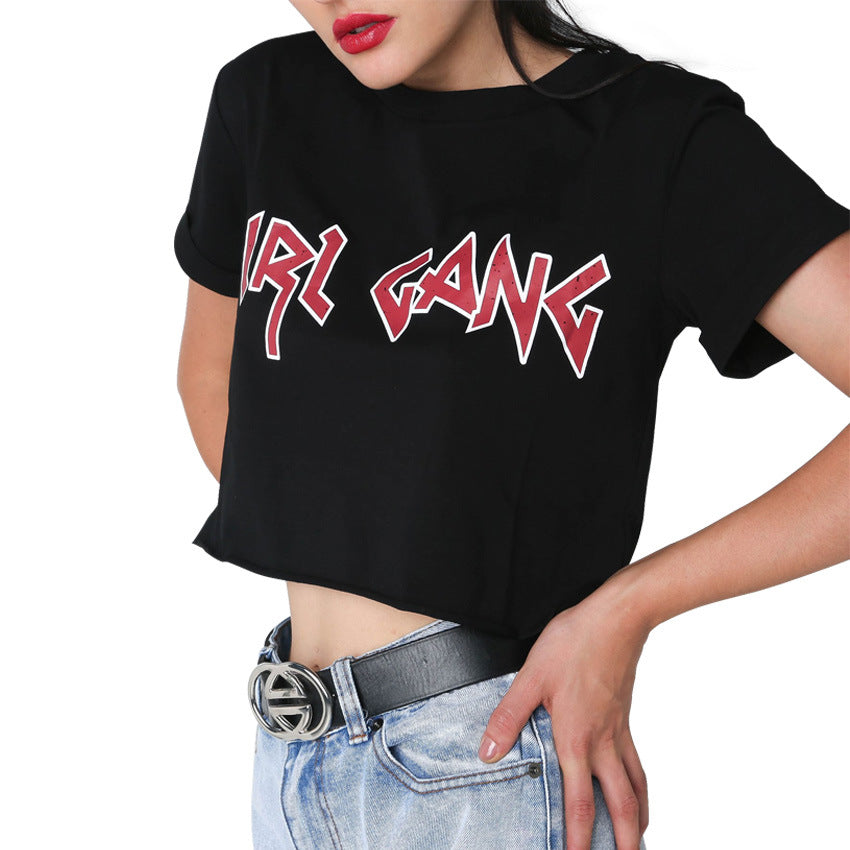 'Girl Gang' Cropped T-Shirt - GirlsNightcom