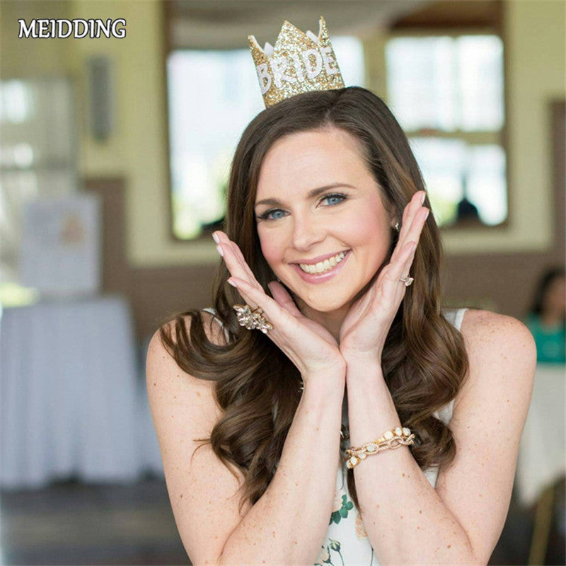 'Crowning Around' Sparkle Bride Crown - GirlsNightcom