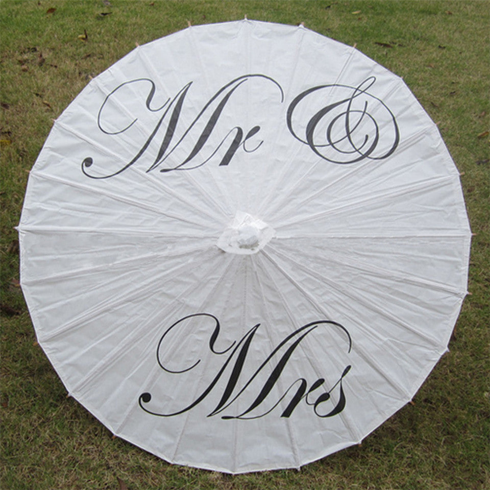 ‘Just Married’ Paper Umbrella - GirlsNightcom