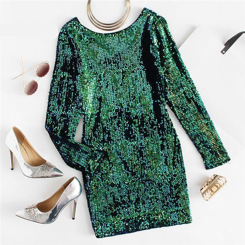 Girls Night 'Girl Code' Iridescent, Sequin Party Dress - GirlsNightcom