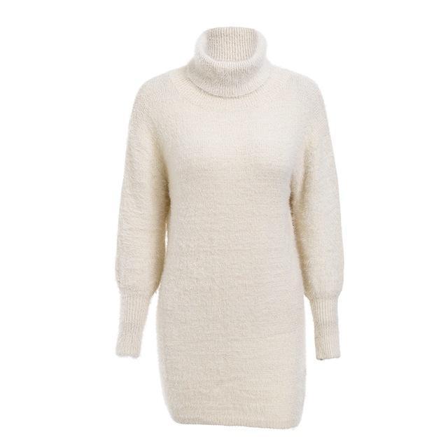 'Sundown Ready' Sexy Turtleneck Dress - GirlsNightcom