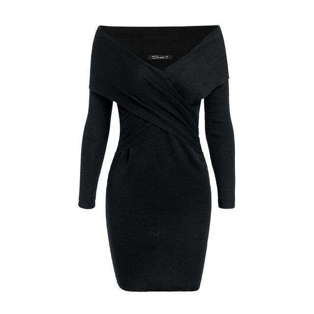 Girls Night 'Double-Crossed' Knit Dress - GirlsNightcom