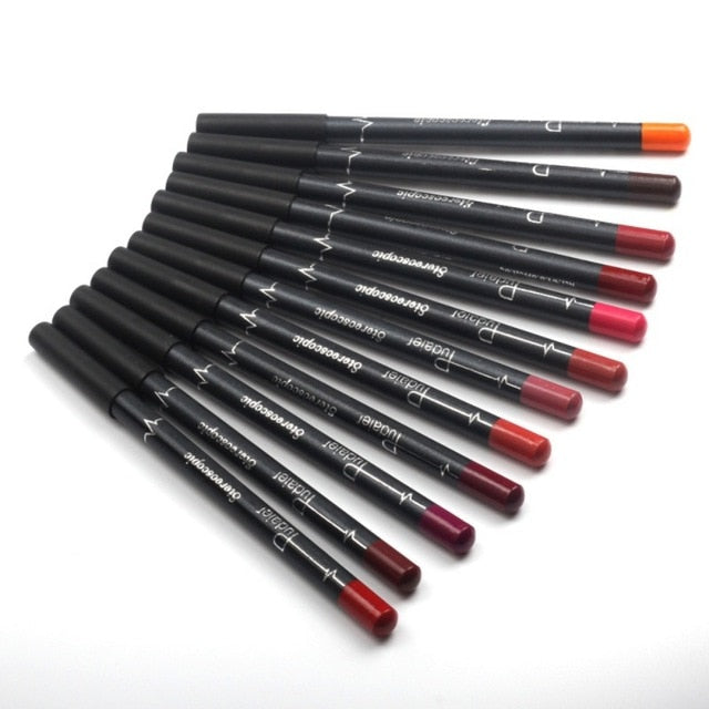12 Colors/Set Sexy Matte Lipliner - GirlsNightcom