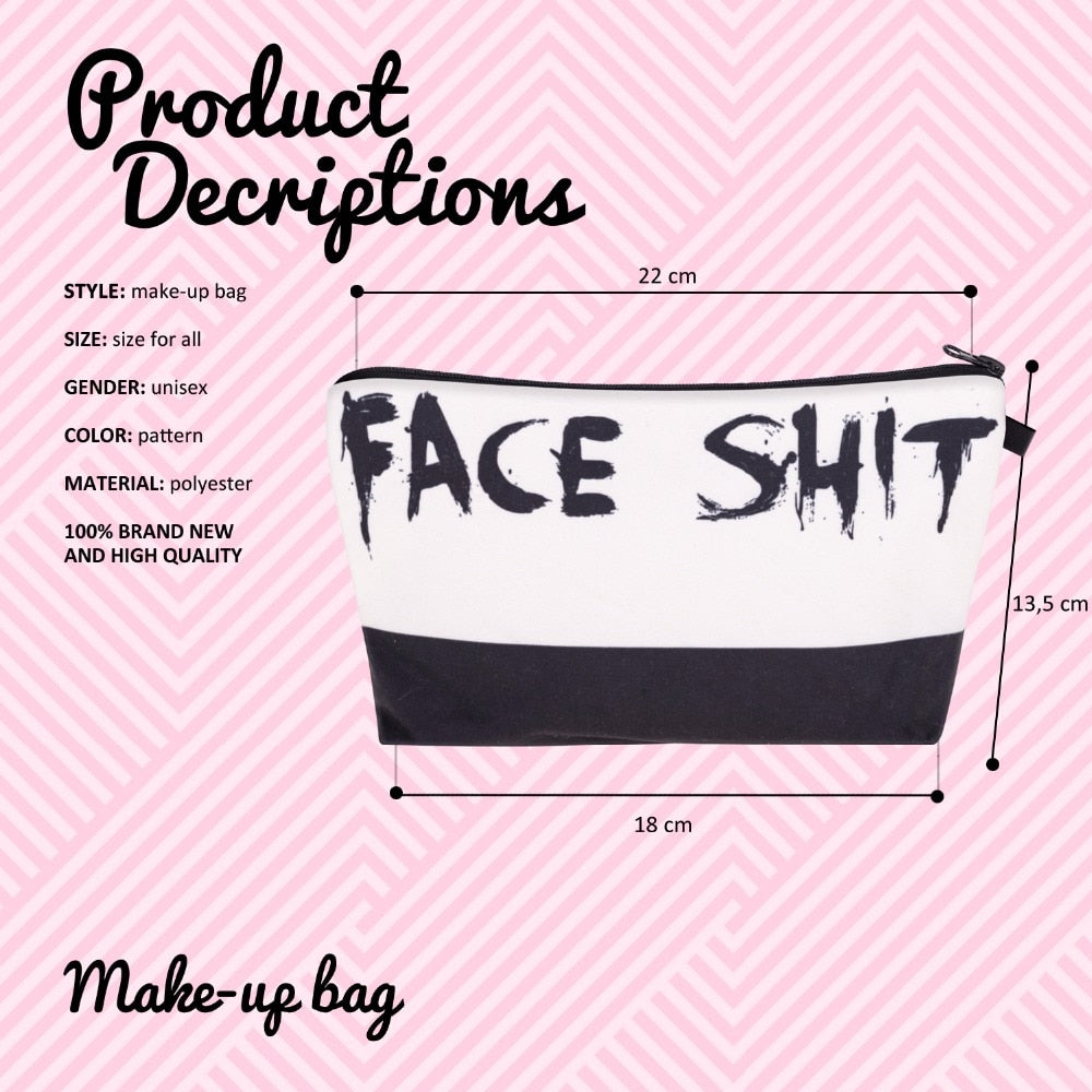 Girls Night 'Face Sh*t' Cosmetic Bag - GirlsNightcom