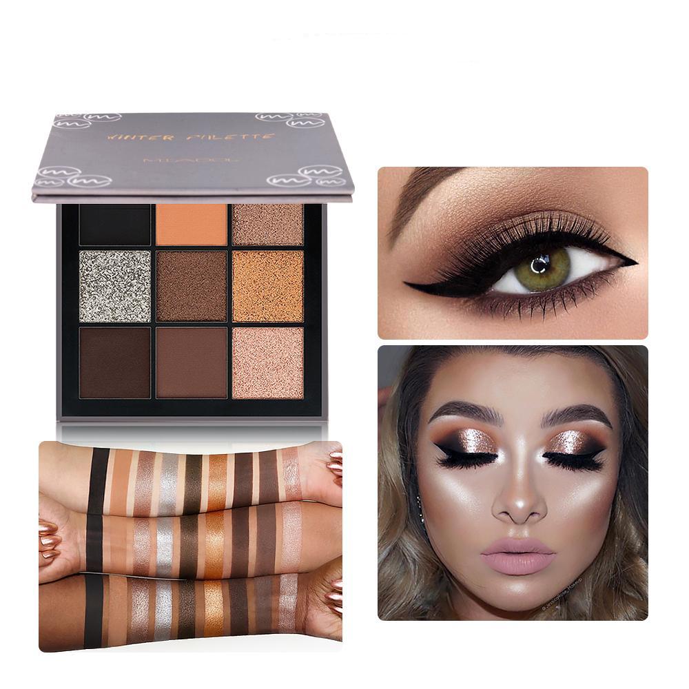 GirlsNight & Miaool 9 Colors Mini, Glitter Shimmer Eye Shadow Set - GirlsNightcom