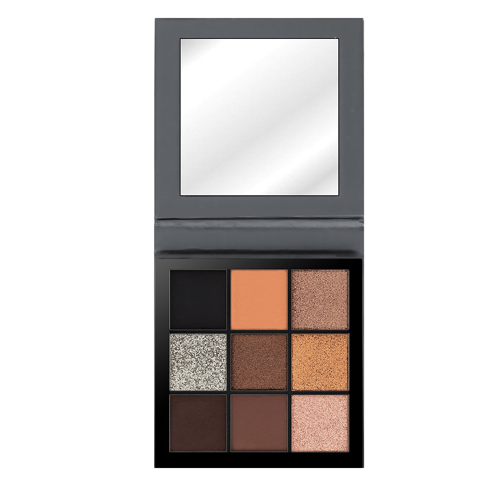 GirlsNight & Miaool 9 Colors Mini, Glitter Shimmer Eye Shadow Set - GirlsNightcom