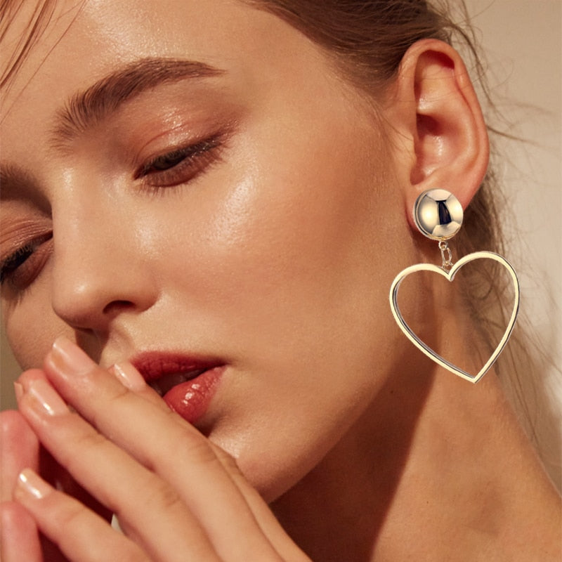 Girls Night 'Simple Love' Heart Earrings - GirlsNightcom