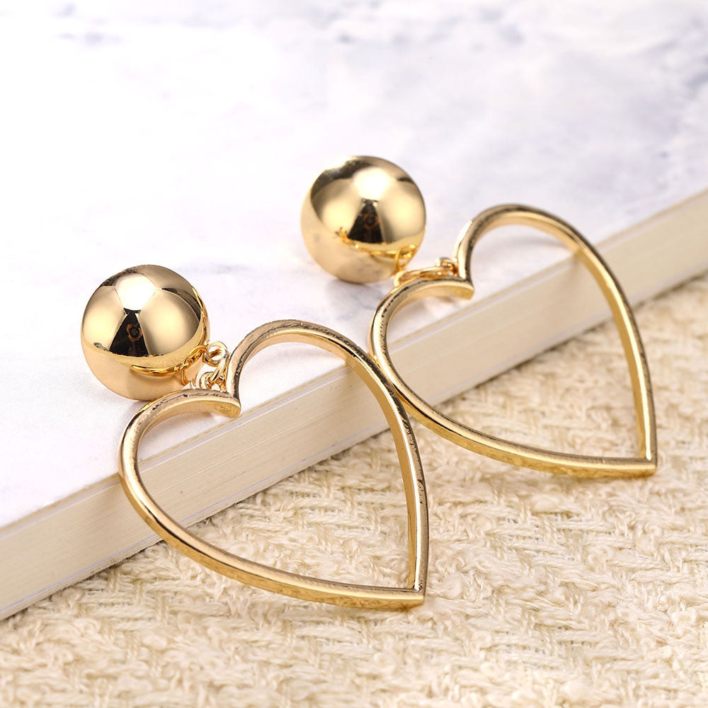 Girls Night 'Simple Love' Heart Earrings - GirlsNightcom