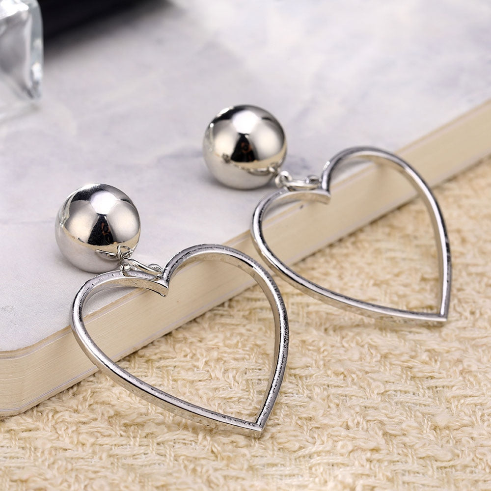 Girls Night 'Simple Love' Heart Earrings - GirlsNightcom